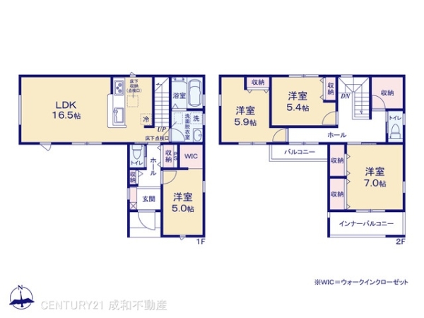 尾張旭市東印場町二反田の新築一戸建