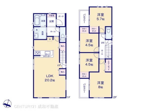 春日井市林島町４丁目の新築一戸建