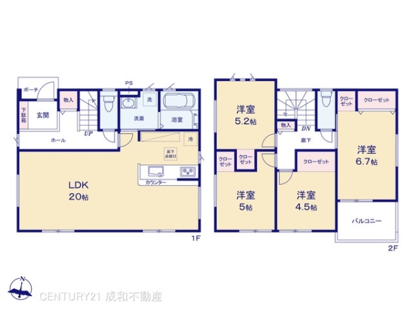 あま市七宝町秋竹四町田の新築一戸建