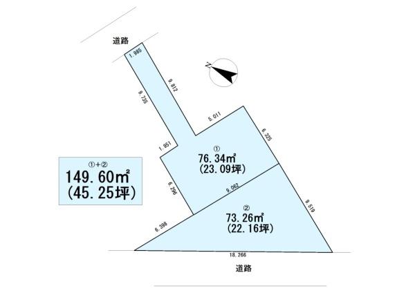 上尾市菅谷6丁目　建築条件なし売地