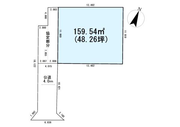 上尾市平塚　建築条件なし売地