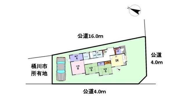 桶川泉2丁目　和風庭園×平屋　ガレージ付き