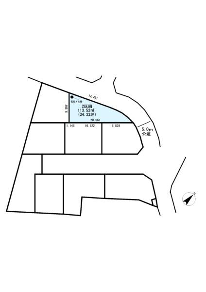 桶川市上日出谷～建築条件なし売地9区画～NO2