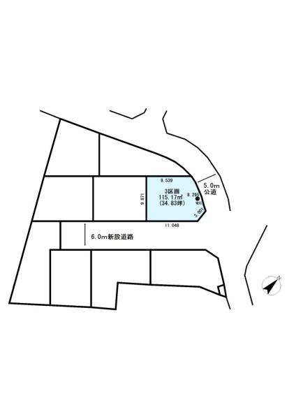 桶川市上日出谷～建築条件なし売地9区画～NO3
