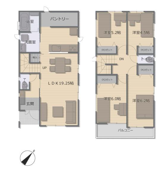 上尾市浅間台3丁目　新築戸建て～全2棟～1号棟