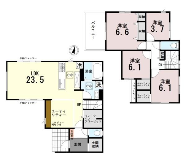 上尾市小泉6丁目　新築戸建　全1棟