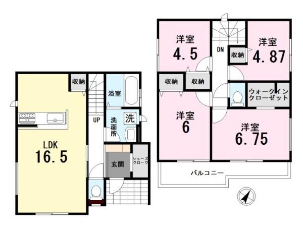 北本宮内　～建築条件付き売地～全5区画～NO4