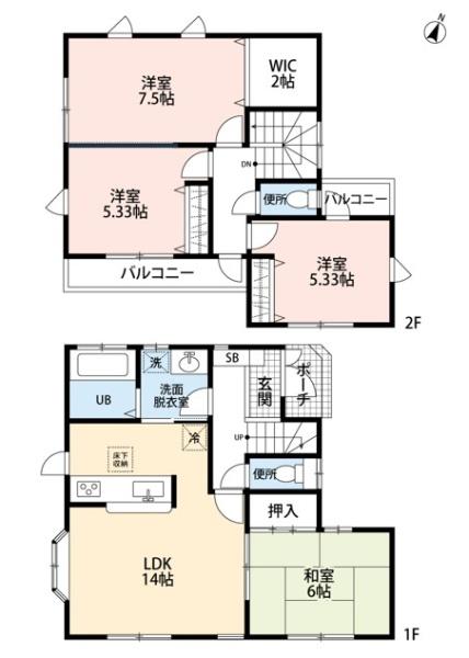 北本中央　中古戸建　床暖房×天窓付リビング
