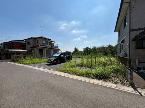 伊奈小針新宿　建築条件なし売地80坪×駅徒歩12分