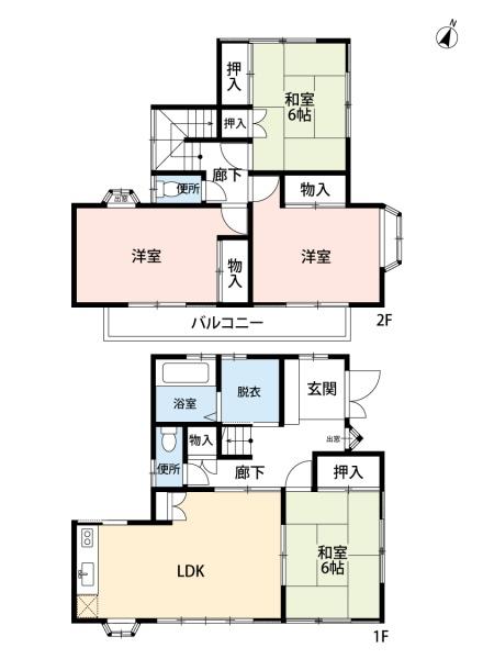 桶川上日出谷南　中古戸建　角地×敷地37坪