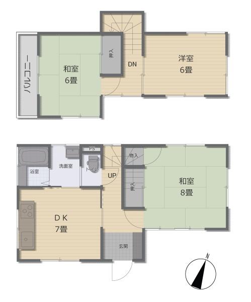 上尾上　中古戸建×敷地25坪