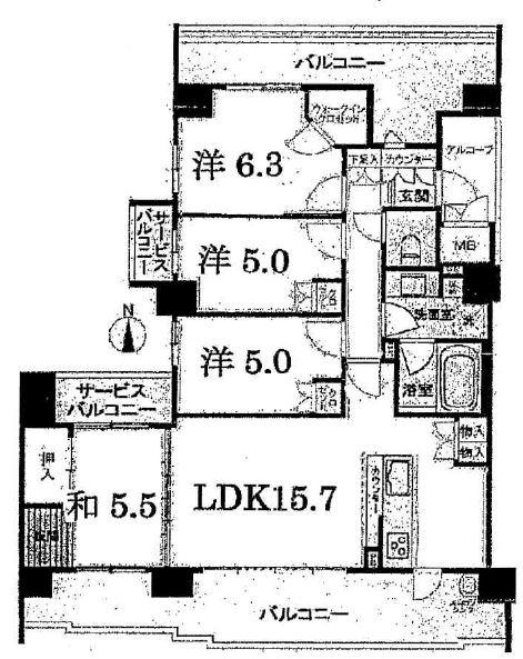 サンメゾン京都二条月光町ゲート２階