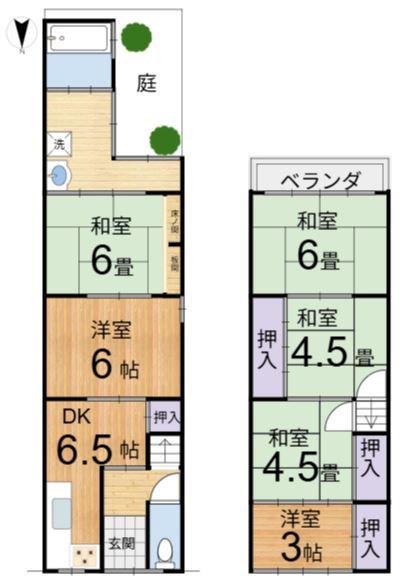 太秦安井辰巳町　中古テラスハウス