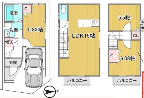 壬生中川町　新築戸建