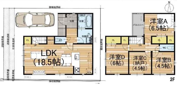 紫野上門前町3号地　新築戸建