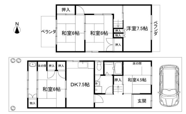 紫竹下芝本町　中古戸建