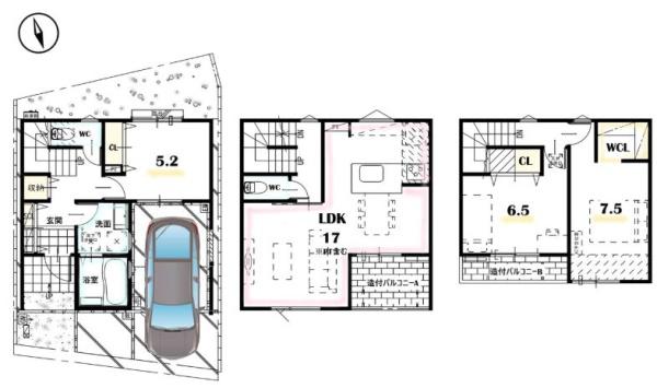 西中筋町　新築戸建