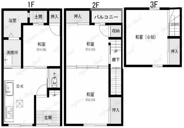 壬生御所ノ内町　中古テラスハウス