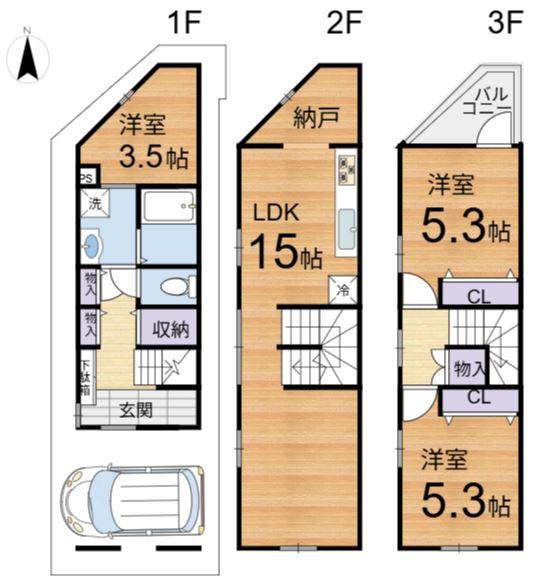 西京極堤下町　新築戸建