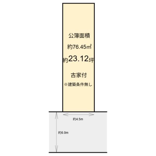 五条堀川　建築条件無売土地