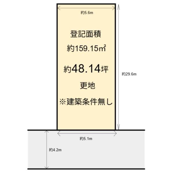 中京区小川通三条下る猩々町　建築条件なし売土地
