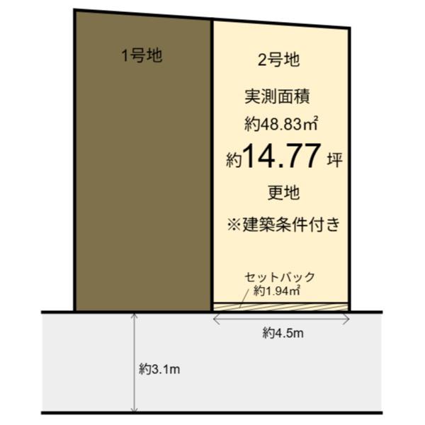 中京区壬生森町②号地 建築条件付き売土地
