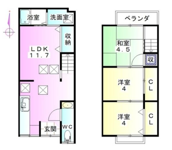 下京区西八反田町 中古テラスハウス