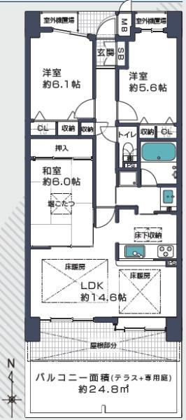 ファミールガーデン二条駅前南棟