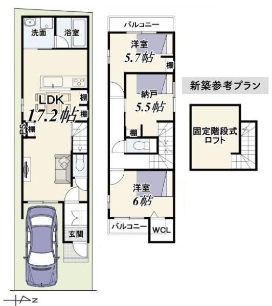 京都市中京区壬生西大竹町の土地