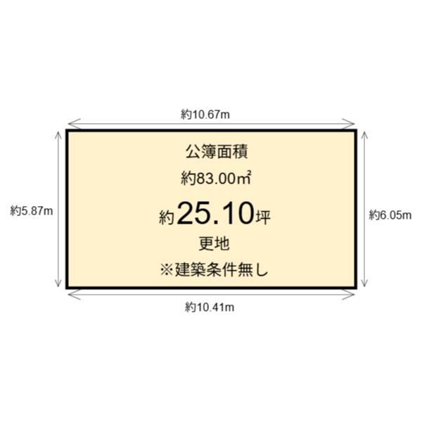 中京区壬生松原町　建築条件無し売土地