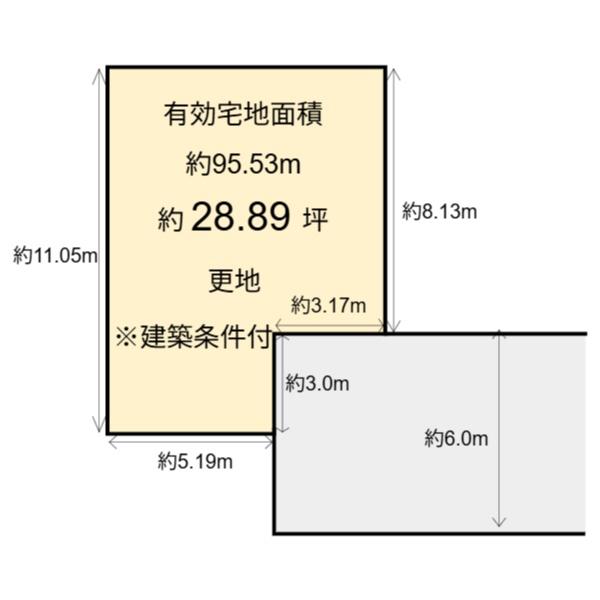 中京区聚楽廻東町　建築条件付売土地