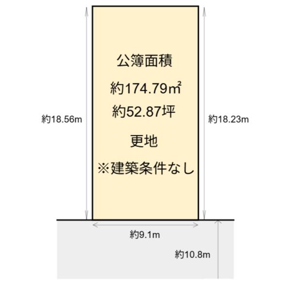 中京区壬生土居ノ内町　建築条件無し売土地