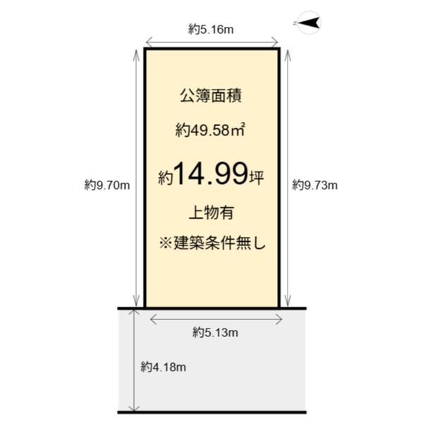 上京区鳳瑞町 建築条件無し売土地