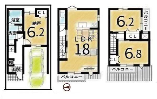上京区鳳瑞町 建築条件付き売土地 Aプラン