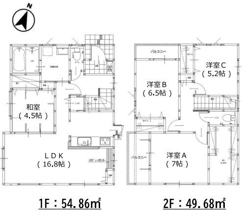 糟屋郡志免町桜丘2丁目1期　2号棟