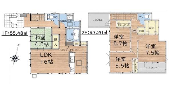 筑紫野市大字永岡2期　1号棟