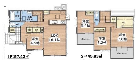 朝倉市堤3期　1号棟