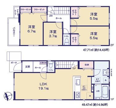 春日市惣利1期　2号棟