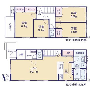 春日市惣利1期　1号棟