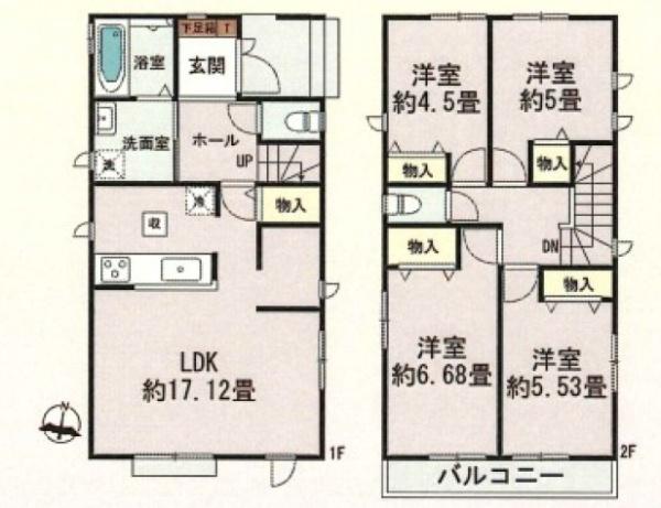 早良区賀茂1丁目C号棟(間取り)