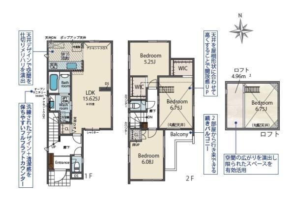 東区奈多1丁目1号棟(間取り)