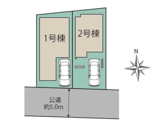 東区奈多1丁目1号棟(区画図)