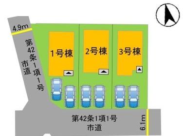 東区香住ケ丘5丁目1期2号棟(区画図)