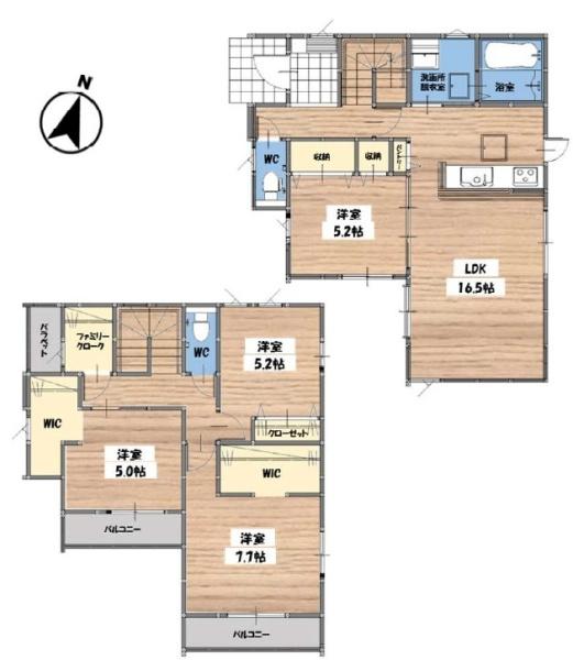 糟屋郡篠栗町中央6丁目2期　2号棟
