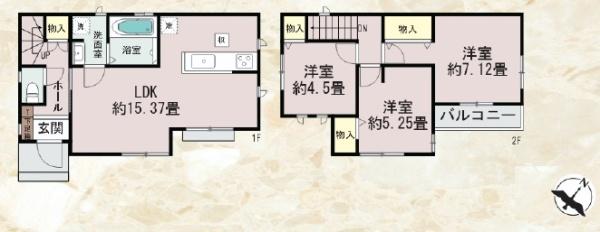 春日市須玖北5丁目127番　A号棟