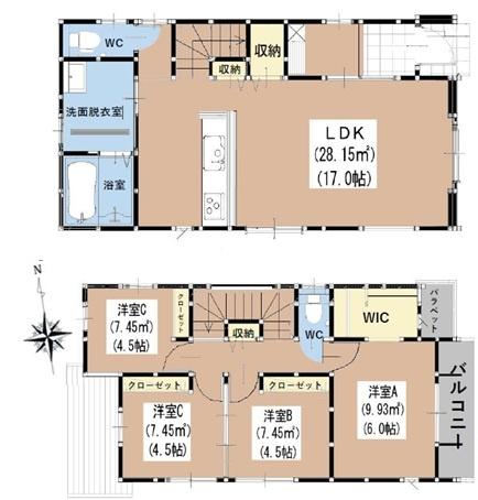 福岡市東区美和台5丁目9期　1号棟