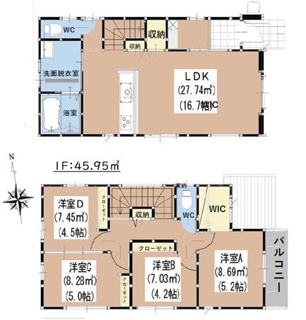 福岡市東区美和台5丁目9期　2号棟
