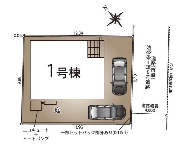 博多区金の隈第4 1号棟(区画図)