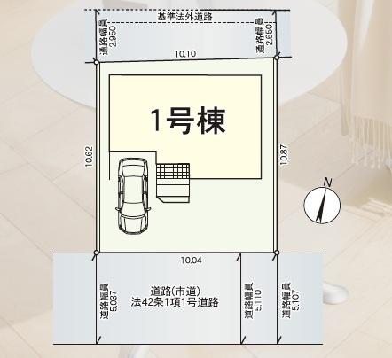 久留米市南第8 1号棟(区画図)