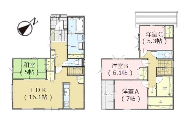 糸島市加布里4丁目4期　1号棟